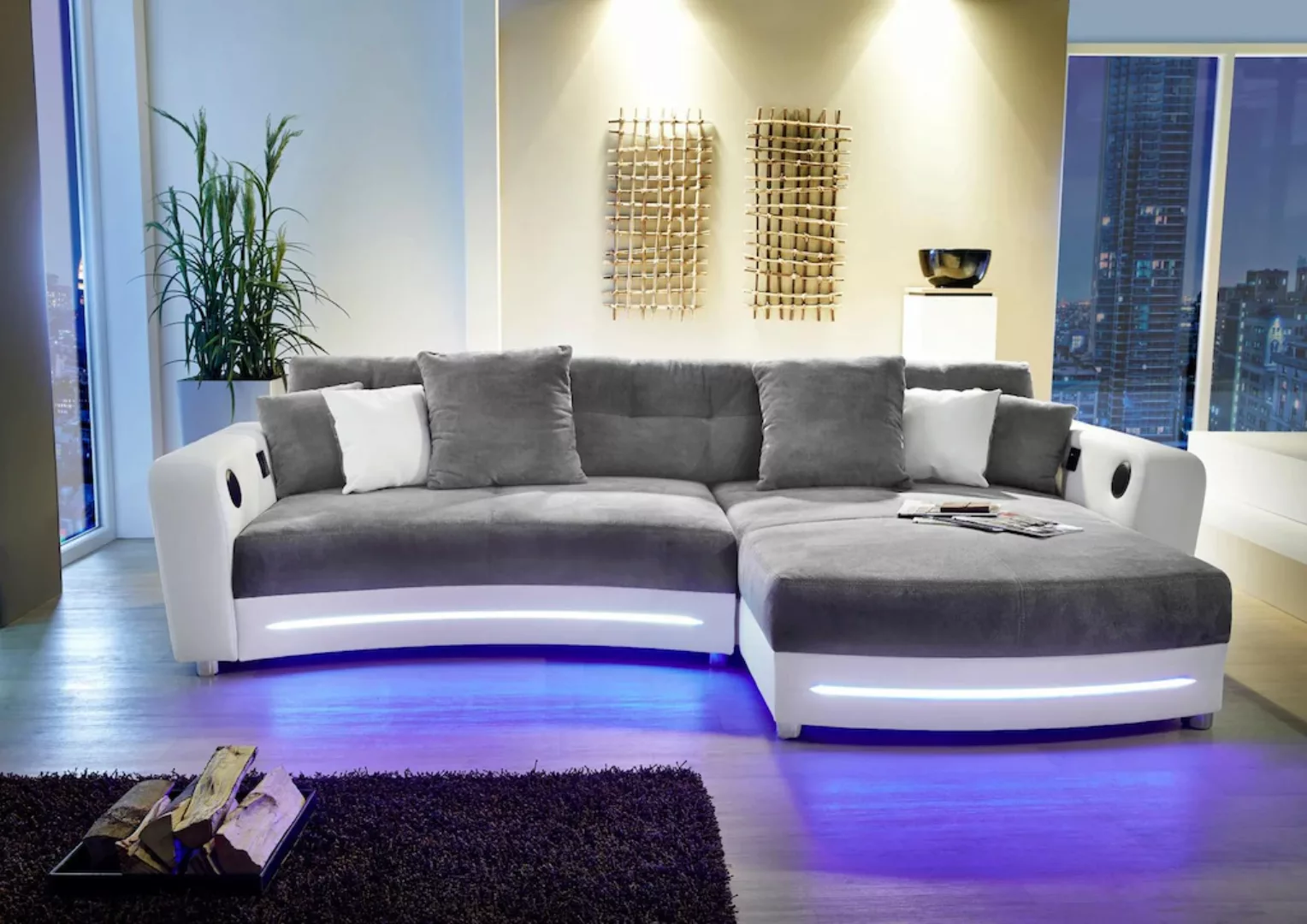 Jockenhöfer Gruppe Ecksofa Laredo L-Form, inklusive RGB-LED-Beleuchtung und günstig online kaufen