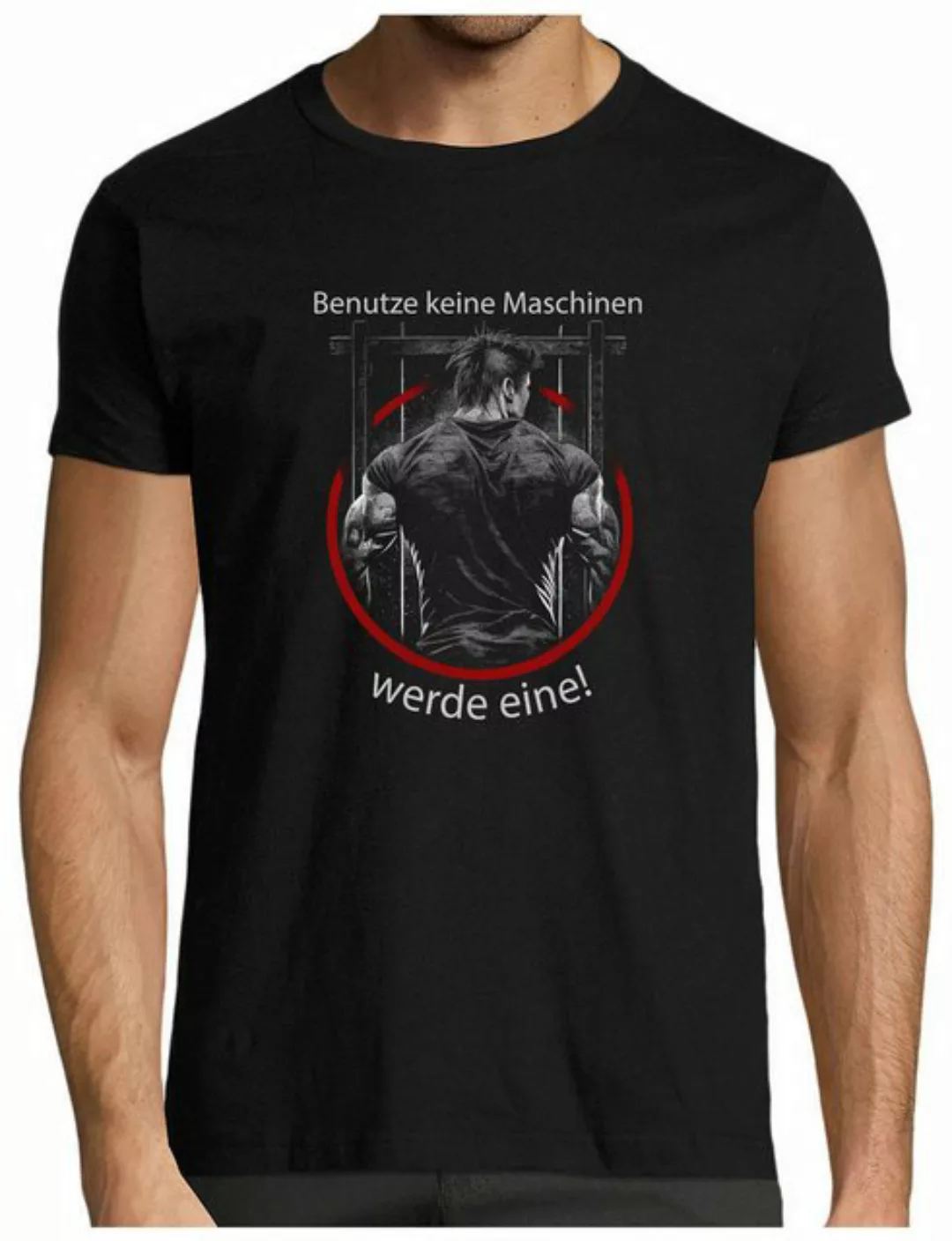 MyDesign24 T-Shirt Herren Print Shirt - Bodybuilding Brustprint Baumwollshi günstig online kaufen