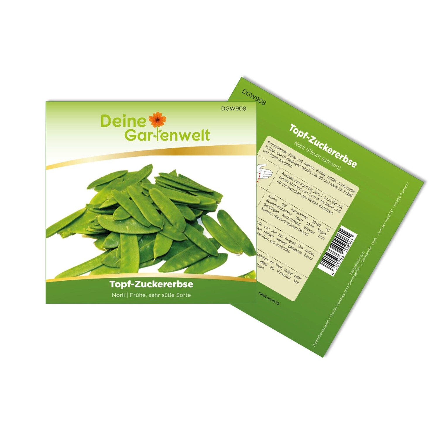 Deine Gartenwelt Topf-Zuckererbse Norli Samen günstig online kaufen