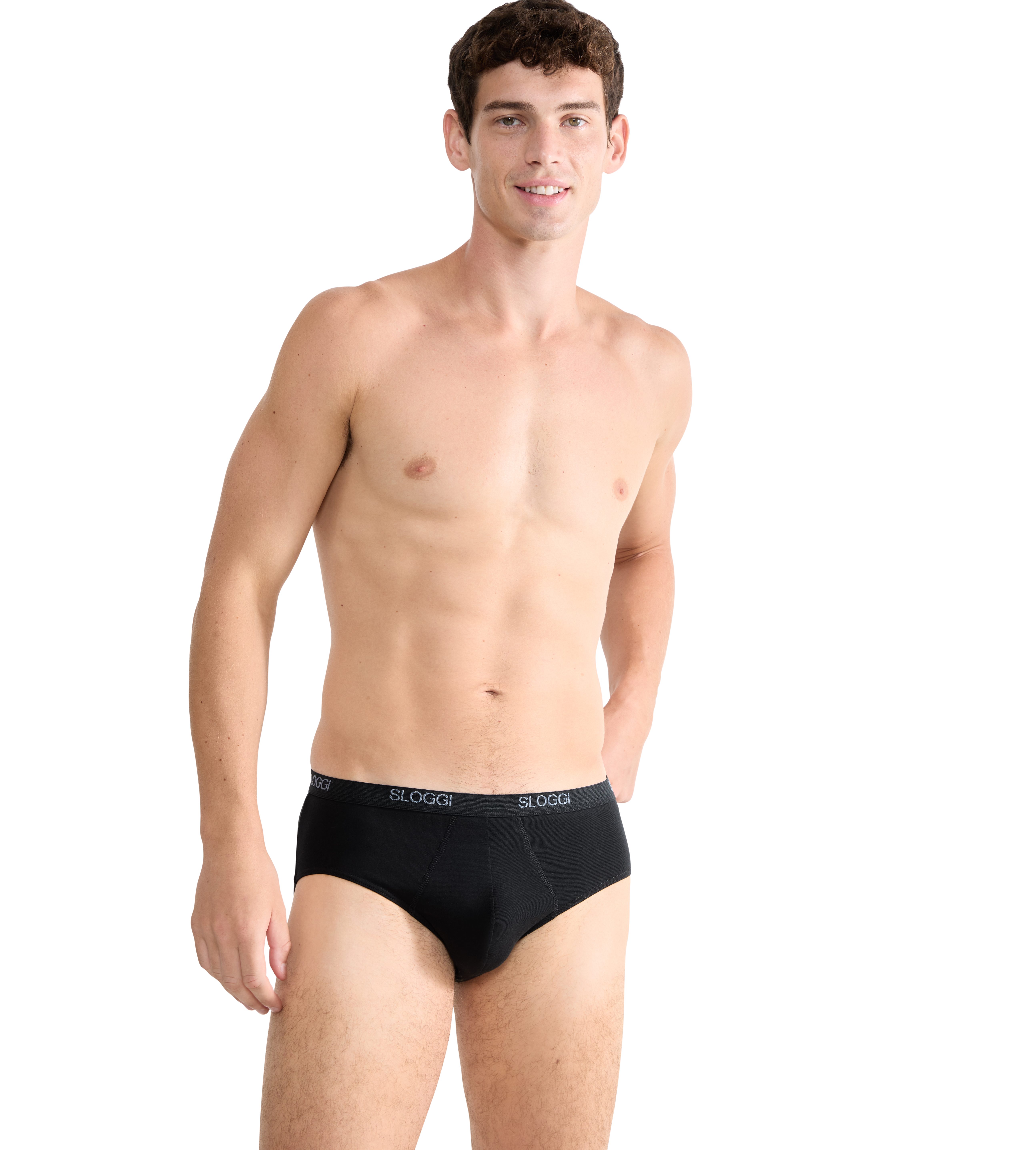 sloggi Midislip "Men Basic", (2er Pack), perfekter Sitz, mit Eingriff günstig online kaufen