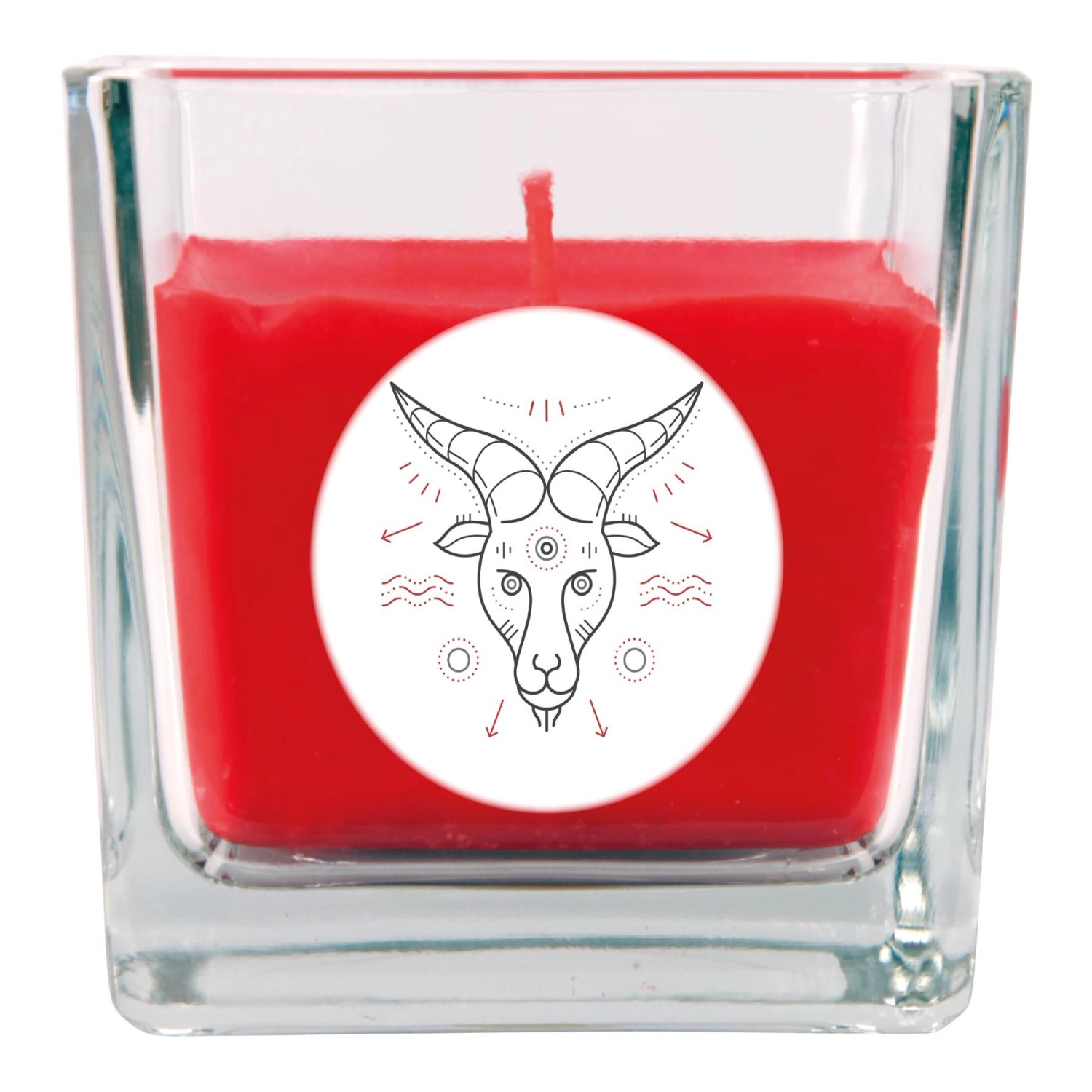 HS Candle Duftkerze & Glas Sternzeichen Rose 50 Stunden Steinbock günstig online kaufen