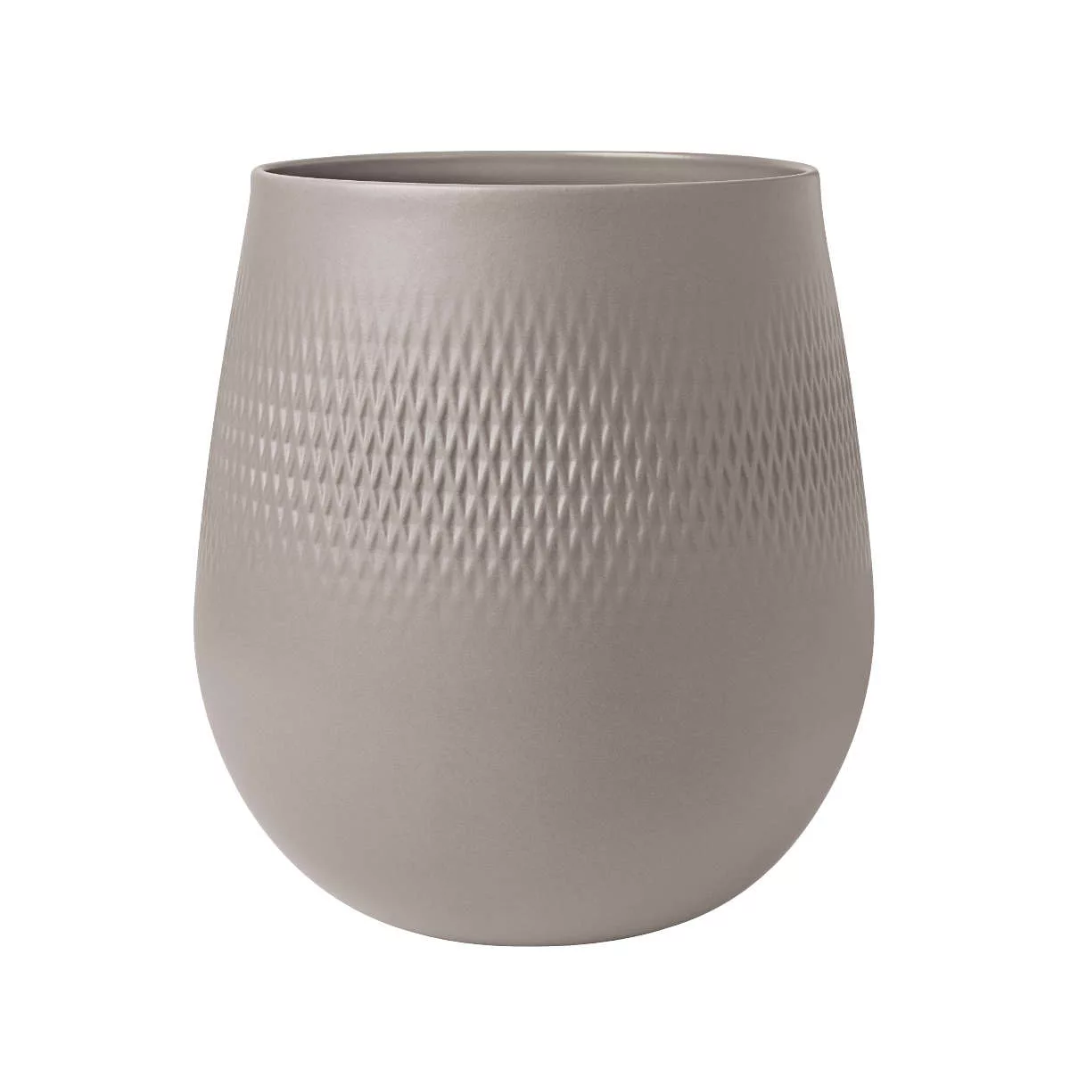 Villeroy & Boch Manufacture Manufacture Collier taupe Vase Carre gross 23 c günstig online kaufen
