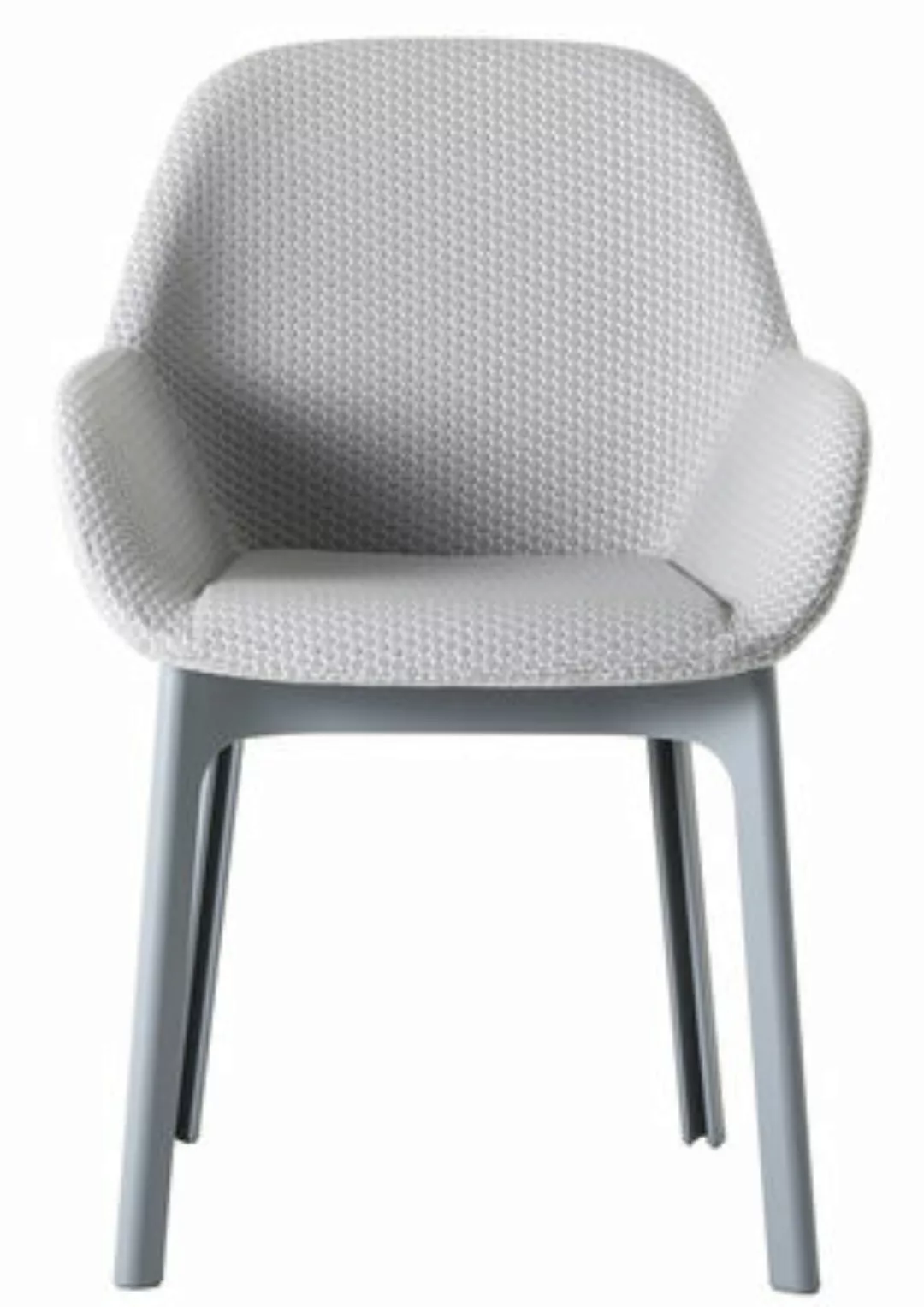 Gepolsterter Sessel Clap textil grau / mit Stoffbezug - Kartell - Grau günstig online kaufen