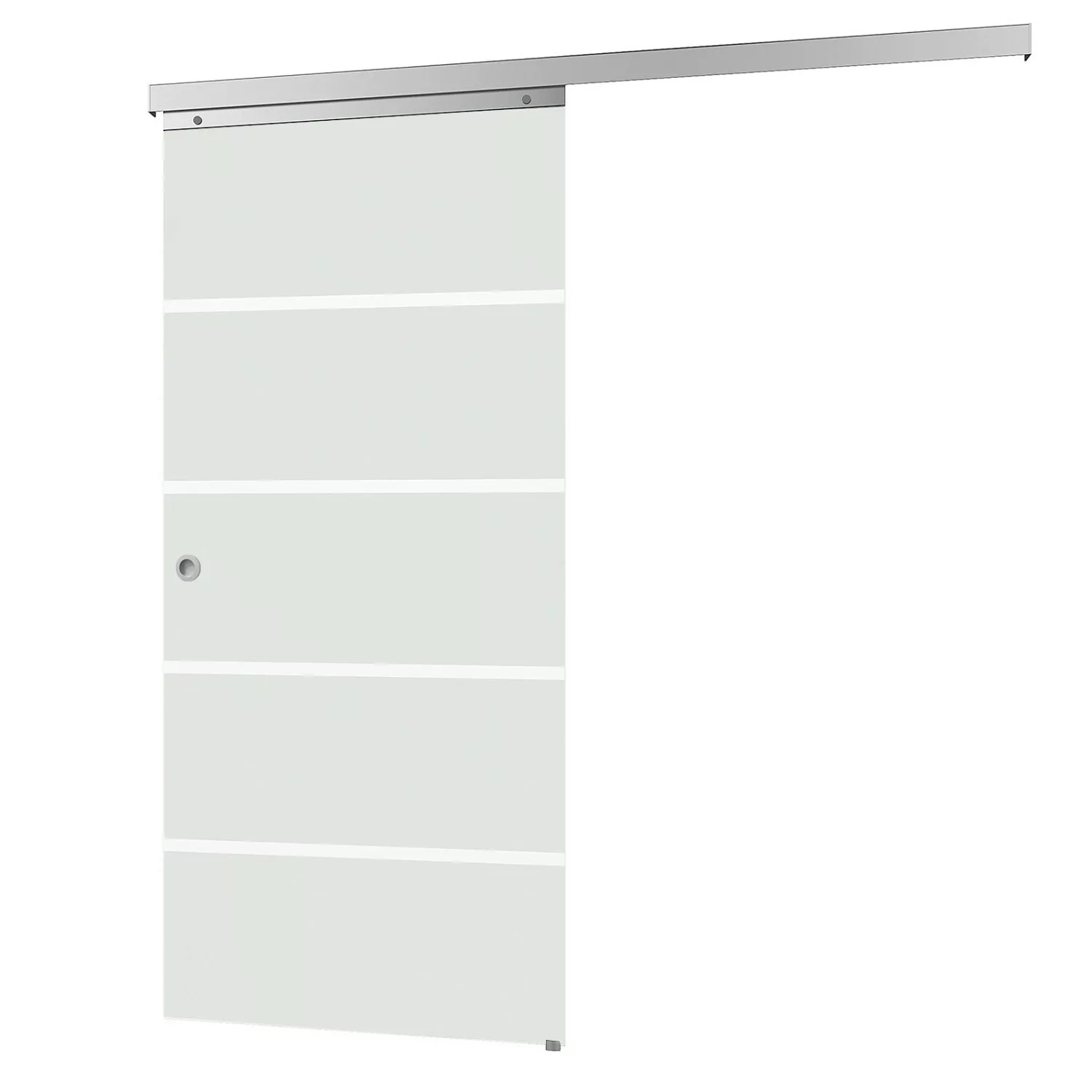 inova Glasschiebetür Blockstreifen 900 x 2150 mm Komplettset mit Griffmusch günstig online kaufen