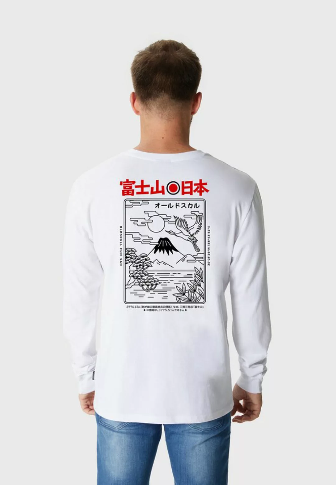 Oldskull Langarmshirt Asian Futeesan Logo Graphic günstig online kaufen