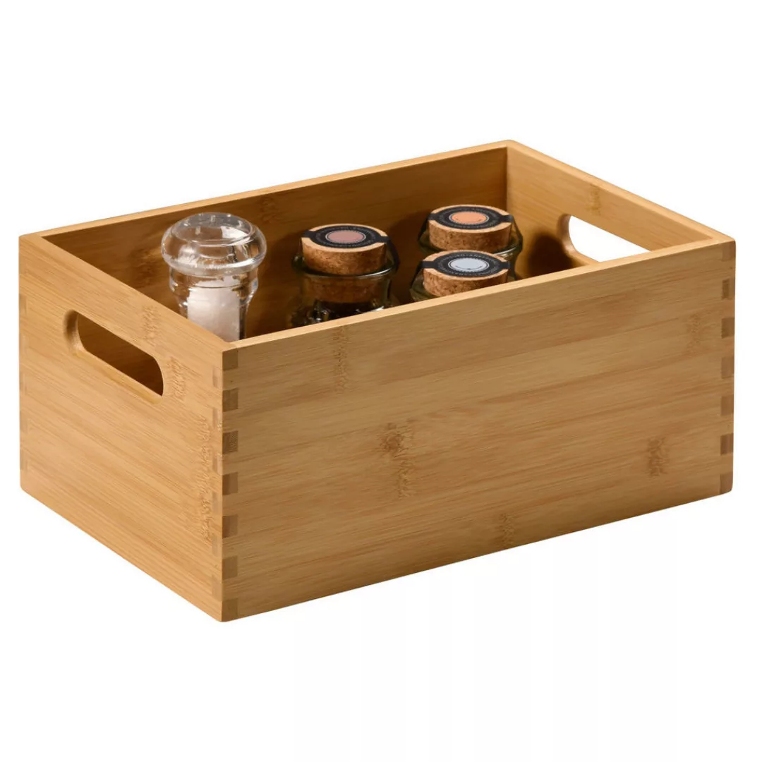 Kesper Aufbewahrungsbox natur Bambus B/H/L: ca. 19x13x29 cm günstig online kaufen