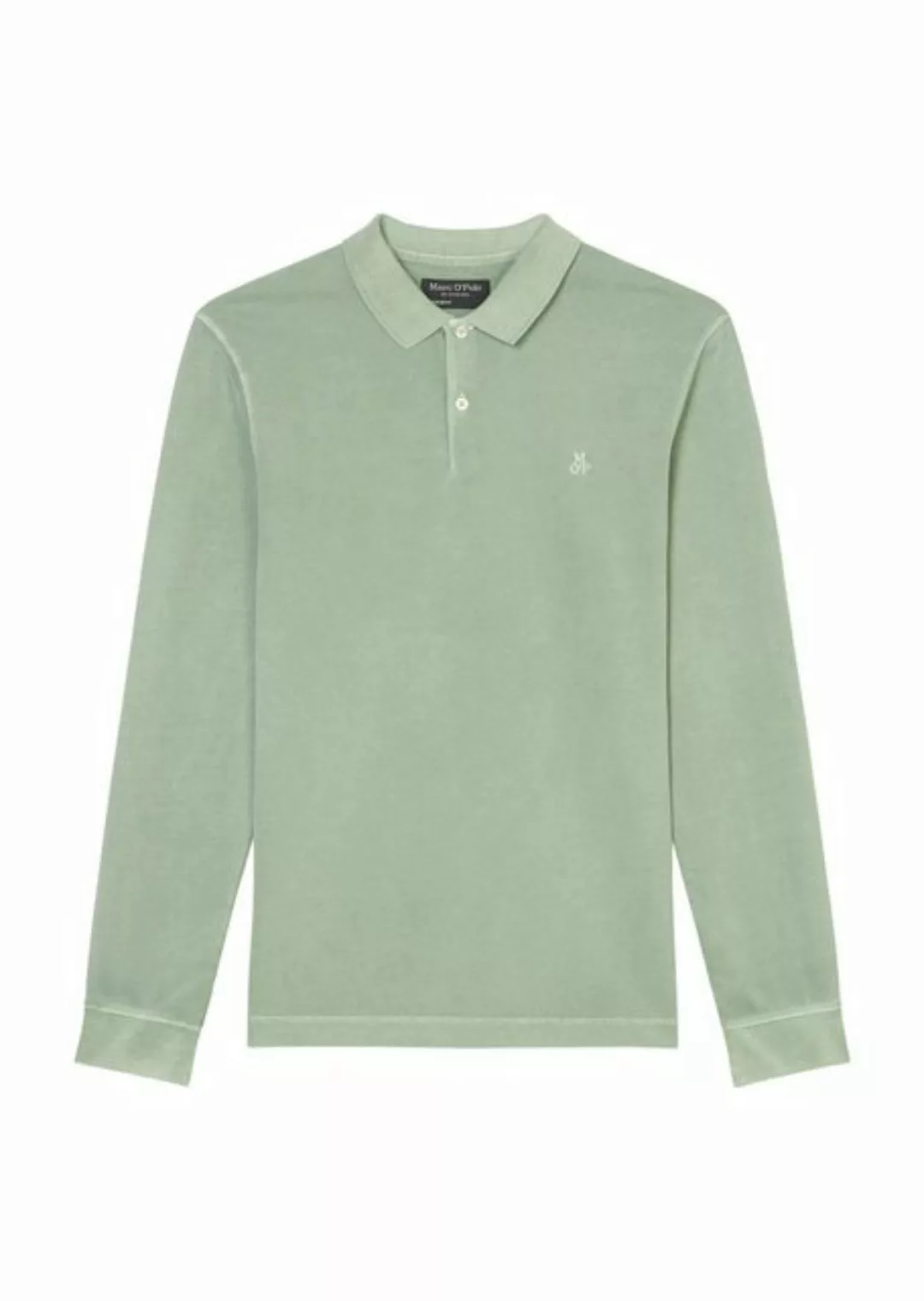 Marc O'Polo Langarm-Poloshirt im Washed-Look günstig online kaufen