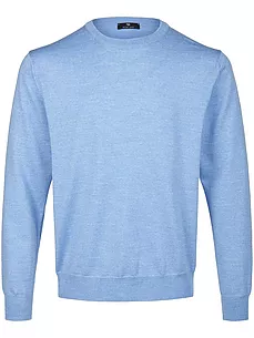 Rundhals-Pullover Peter Hahn blau günstig online kaufen