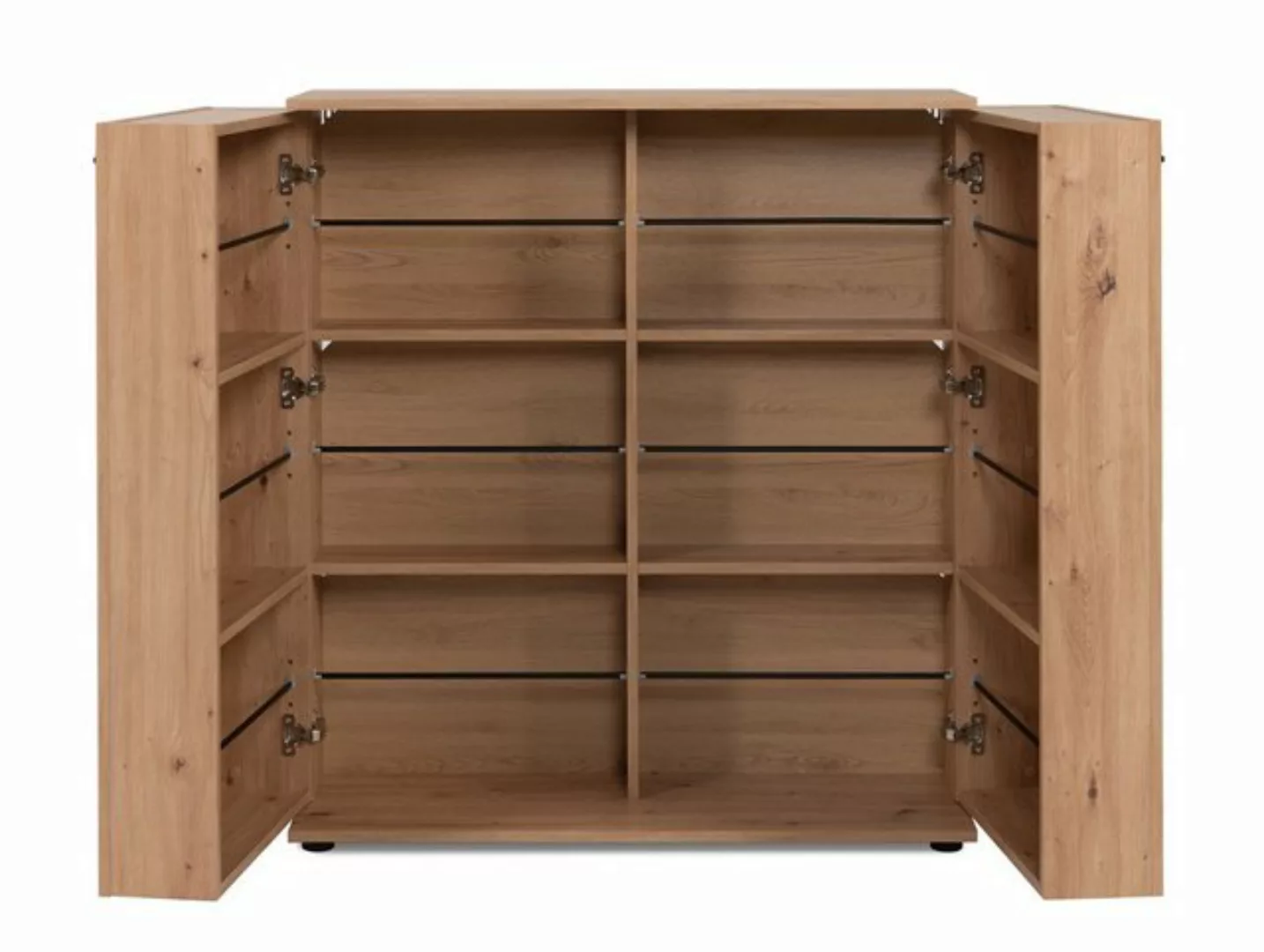 Finori Schuhschrank in Dekor Artisan Oak - 100x110x34cm (BxHxT) günstig online kaufen