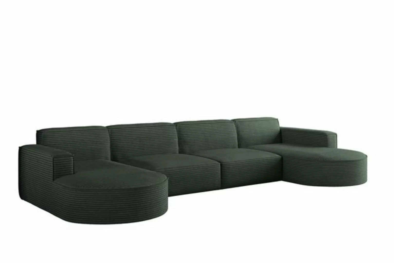 Kaiser Möbel Ecksofa Designer MODENA U XL stoff Dicker cord Poso, Viele Far günstig online kaufen