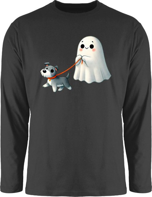 Shirtracer Rundhalsshirt Süßes Geister Motiv mit Hund, Halloween Hundemotiv günstig online kaufen