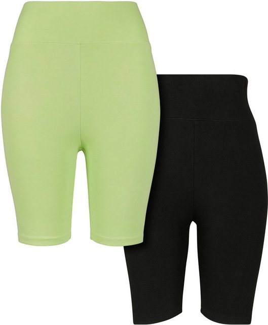 URBAN CLASSICS Stoffhose "Urban Classics Damen Ladies High Waist Cycle Shor günstig online kaufen