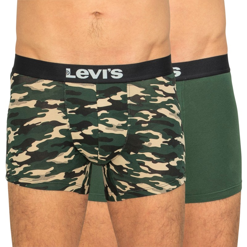 Levi's 2-er Set Boxer Briefs Grün & Camouflage günstig online kaufen