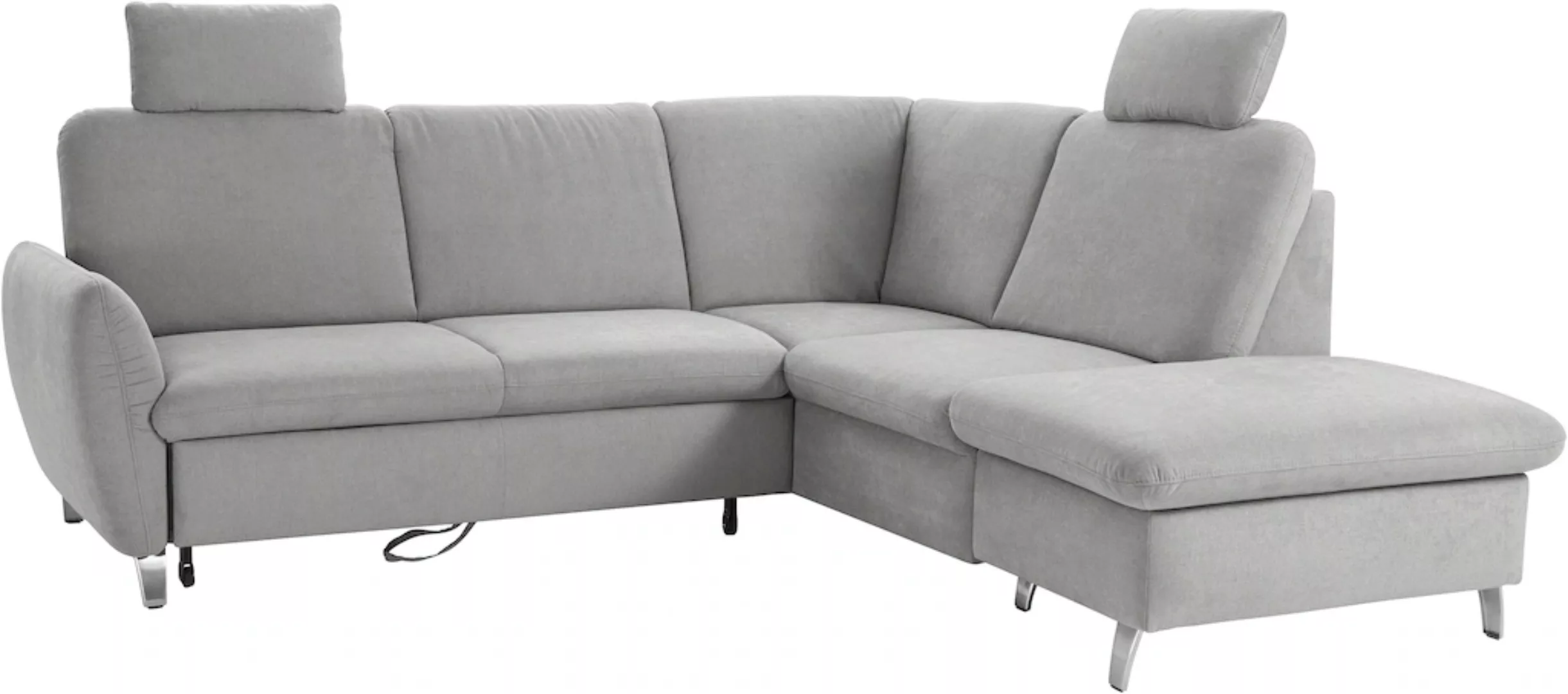 sit&more Ecksofa »Daytona L-Form«, mit Federkern, zwei Kopfstützen und wahl günstig online kaufen