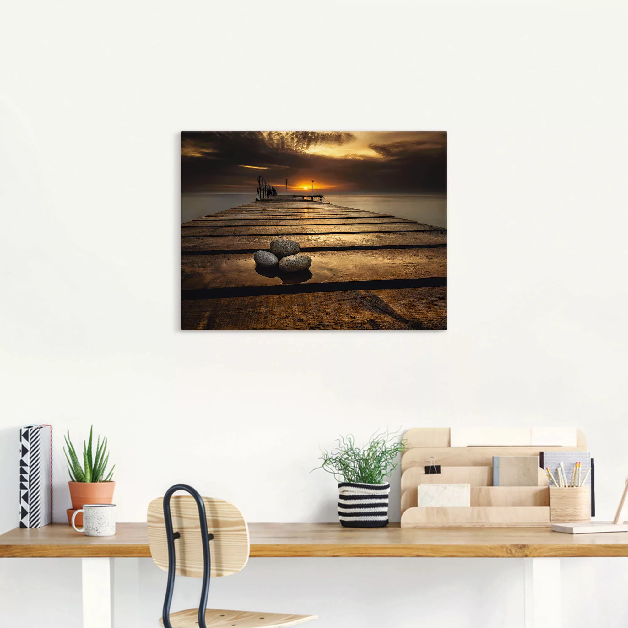 Artland Wandbild »Sonnenaufgang am Schwarzen Meer«, Sonnenaufgang & -unterg günstig online kaufen