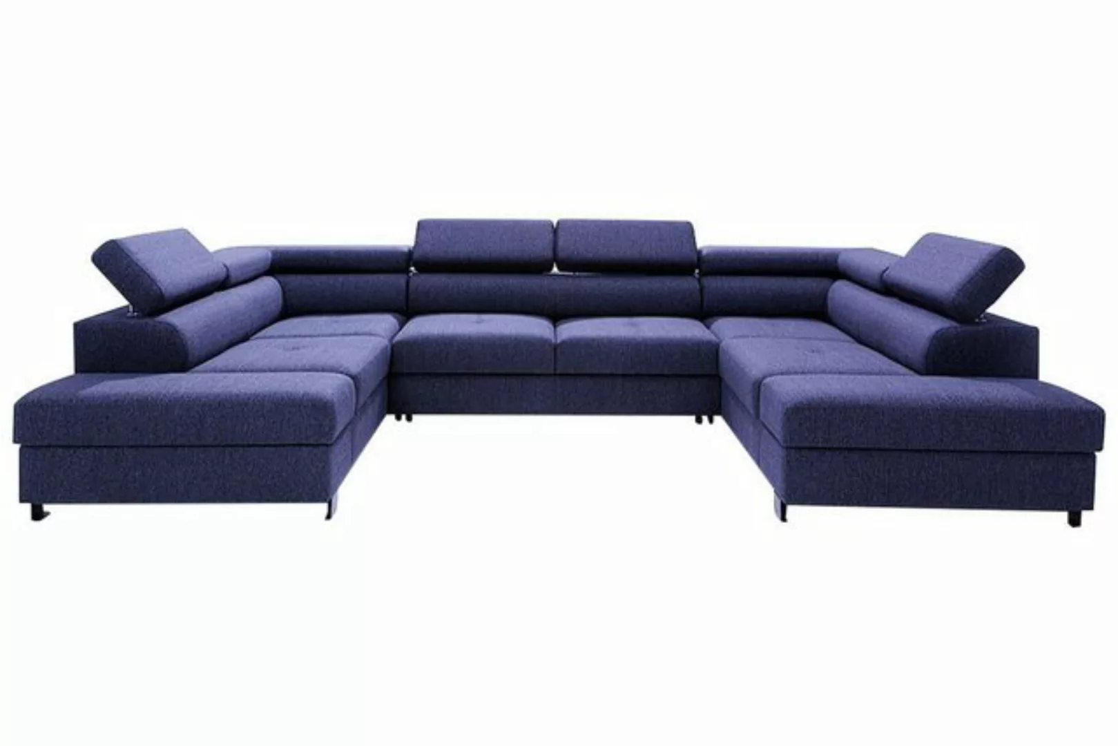 JVmoebel Ecksofa Wohnlandschaft Bettfunktion Bettkasten Stoff Ecksofa U-For günstig online kaufen