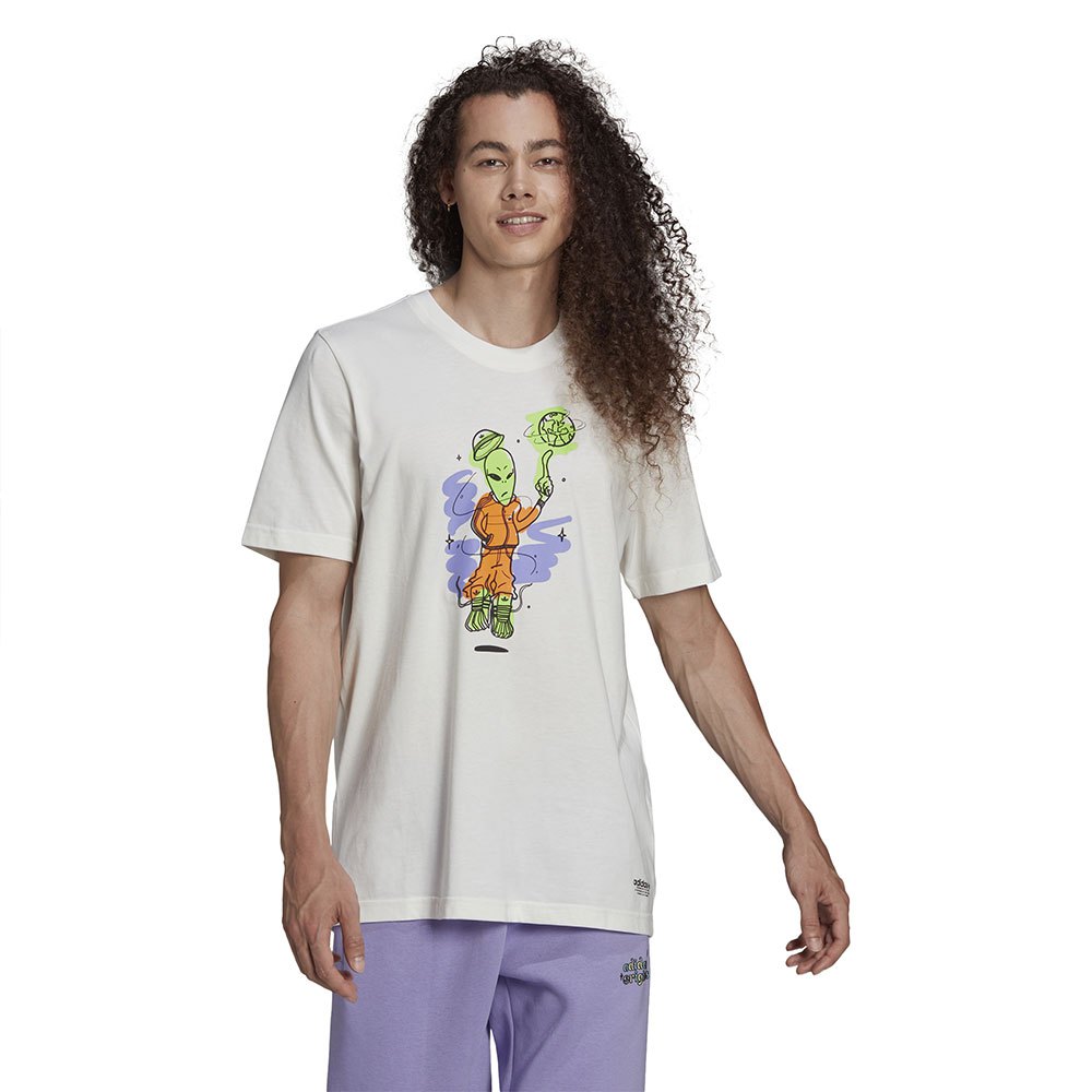 Adidas Originals Stokd Alien Kurzärmeliges T-shirt S Core White günstig online kaufen
