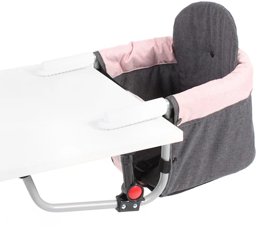 CHIC4BABY Tischsitz »Relax, Melange Rosa«, platzsparend zusammenfaltbar günstig online kaufen