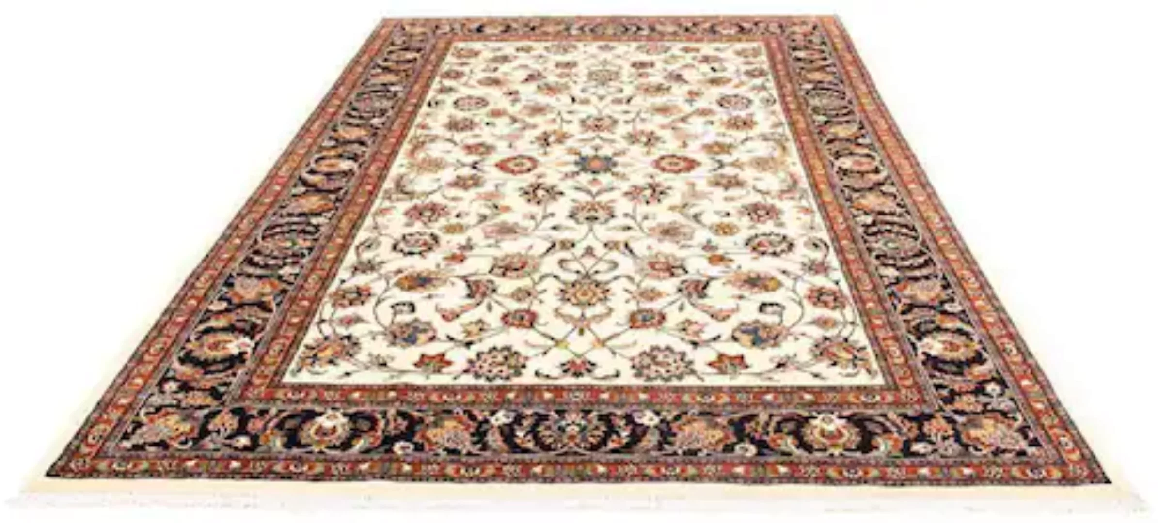 morgenland Wollteppich »Kaschmar Blumenmuster Beige 296 x 202 cm«, rechteck günstig online kaufen