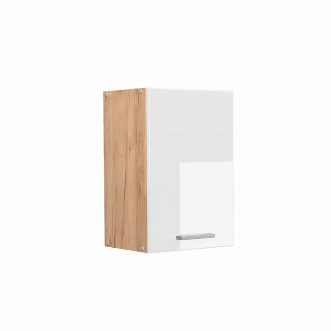 Vicco Hängeschrank Küchenhängeschrank 40 cm R-Line Goldkraft Weiß Hochglanz günstig online kaufen