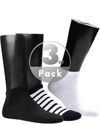 FALKE Happy Box 3-Pack Herren Sneakersocken, 43-46, Mehrfarbig, Baumwolle, günstig online kaufen