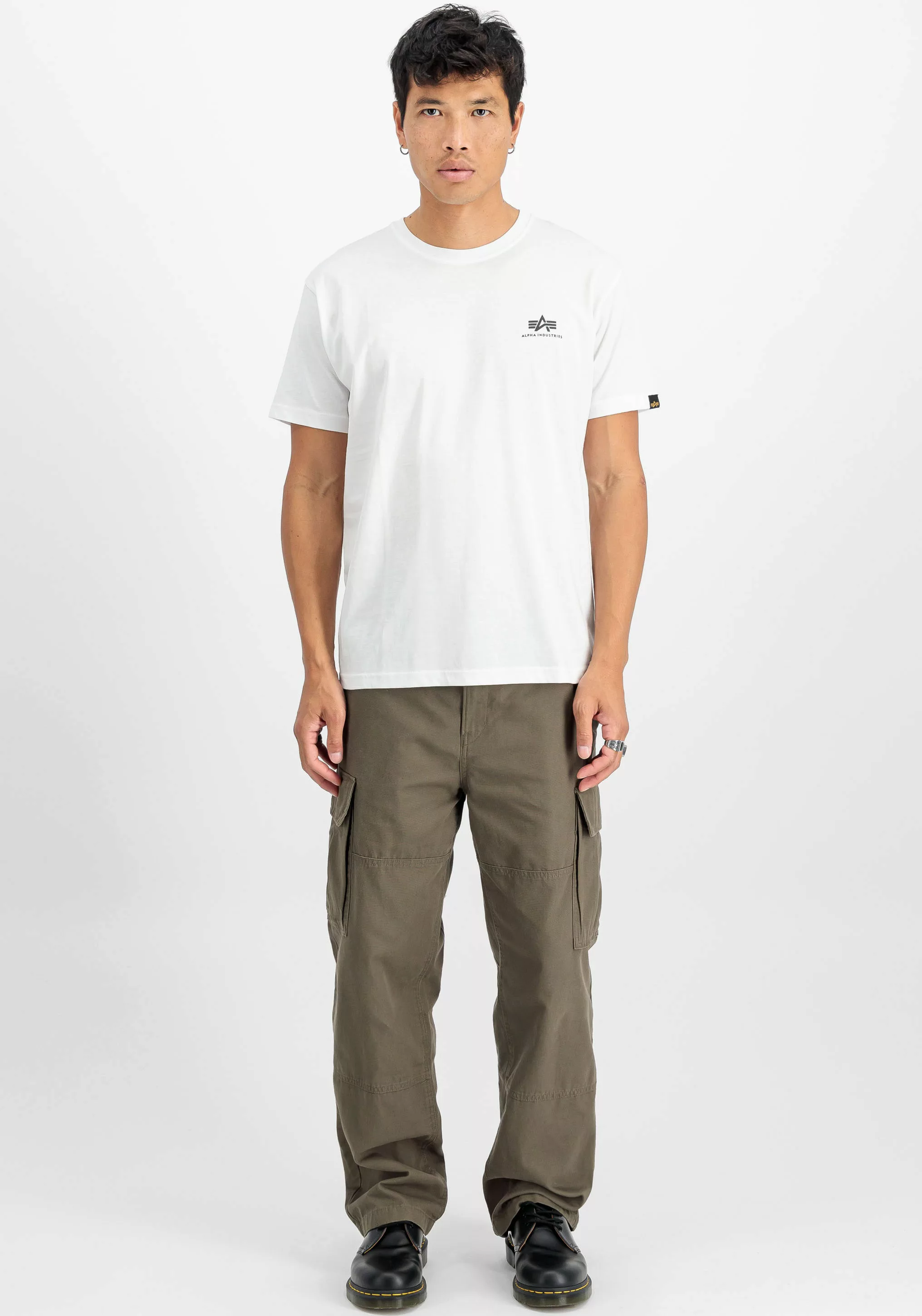 Alpha Industries T-Shirt "Alpha Industries Men - T-Shirts Basic T Small Log günstig online kaufen