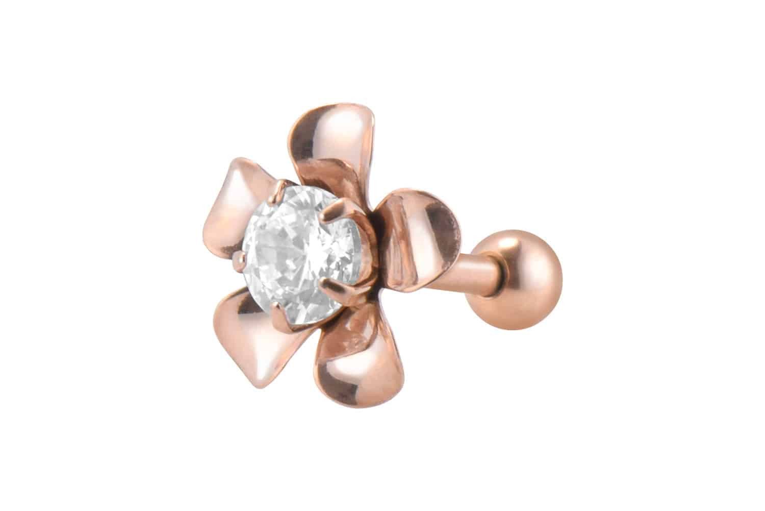 PIERCINGLINE Piercing-Set Chirurgenstahl Ohrpiercing BLUME + günstig online kaufen