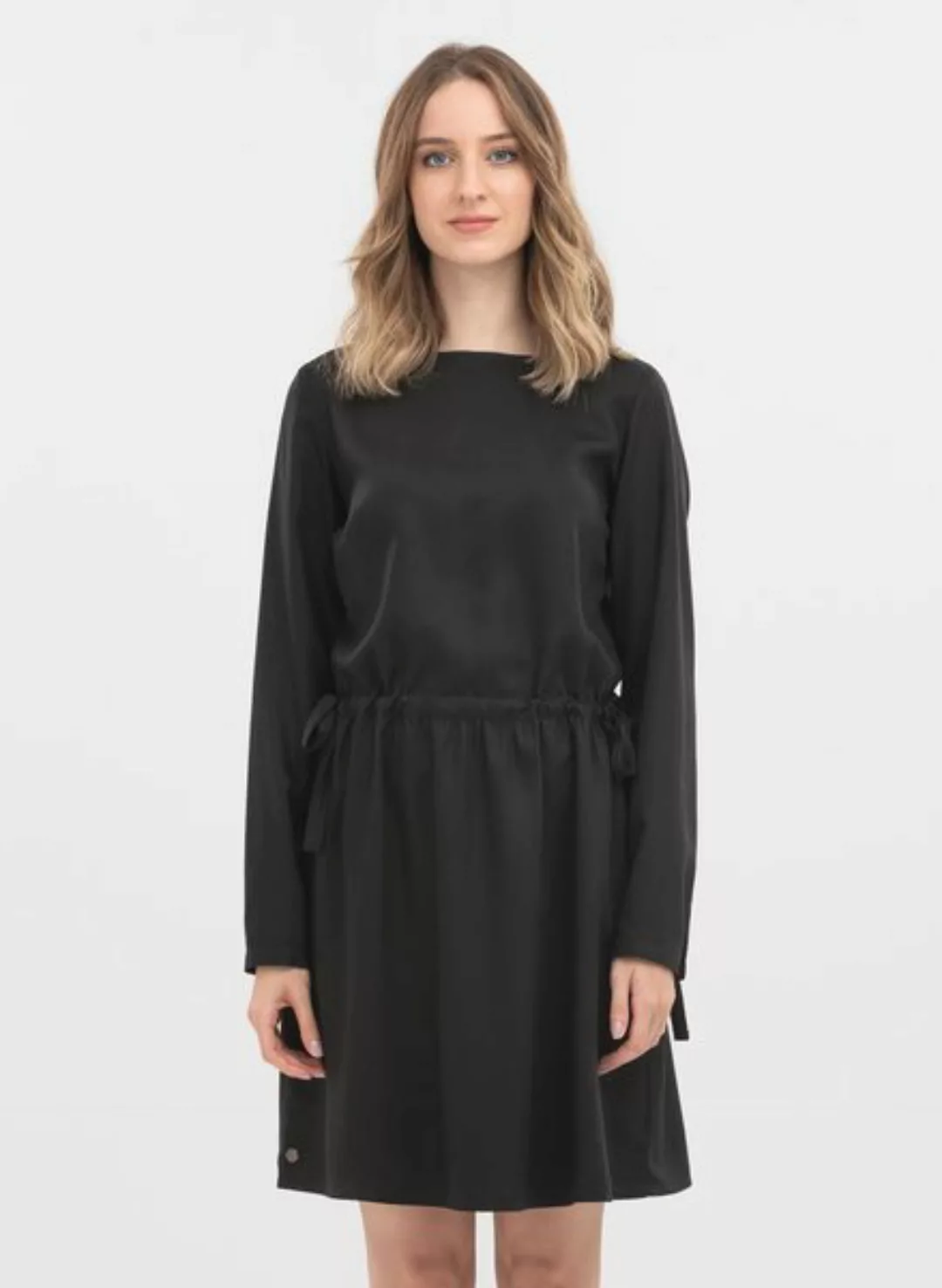 Kleid Aus Tencel Mit U-boot-ausschnitt günstig online kaufen