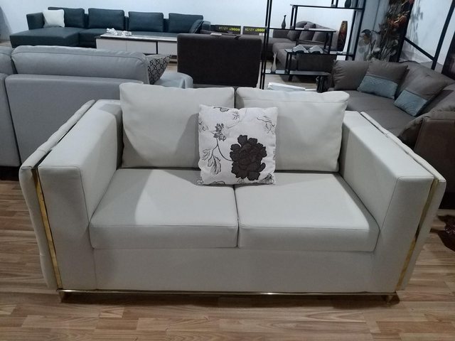 Xlmoebel 2-Sitzer Zweiplatz Design-Sofa 2-Sitzer Couch Polstergarnitur Sofa günstig online kaufen