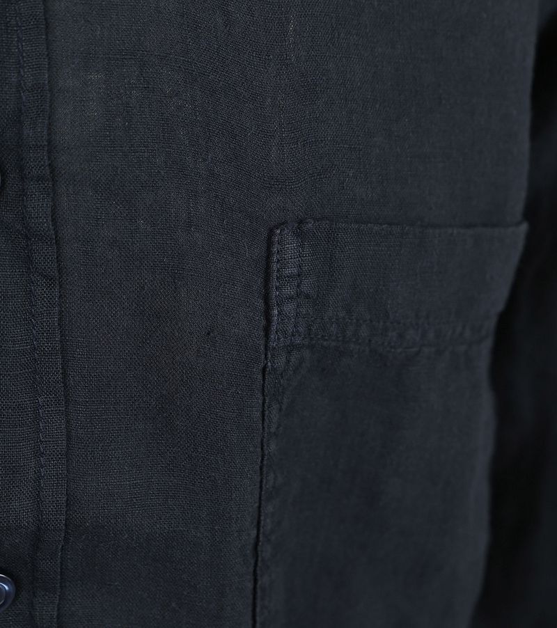 BOSS Relegant Hemd Leinen Navy - Größe M günstig online kaufen