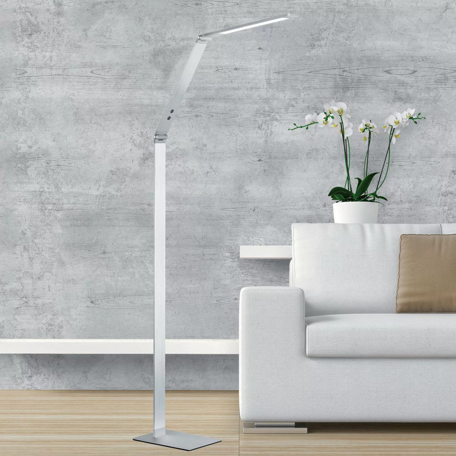 Fischer & Honsel LED-Stehleuchte 45841 weiß anthrazit Acryl Metall B/H/T: c günstig online kaufen