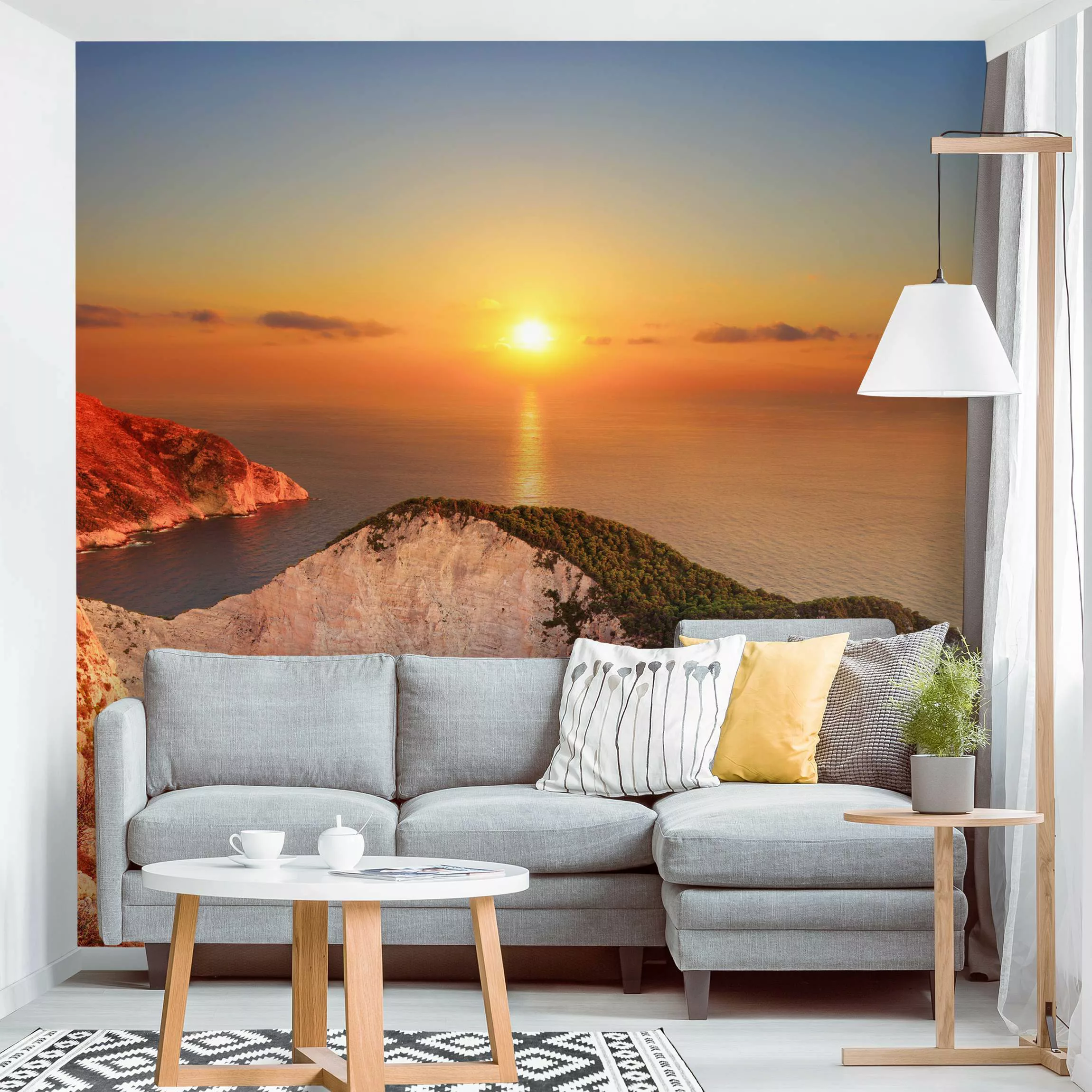 Fototapete Sonnenuntergang über Zakynathos günstig online kaufen