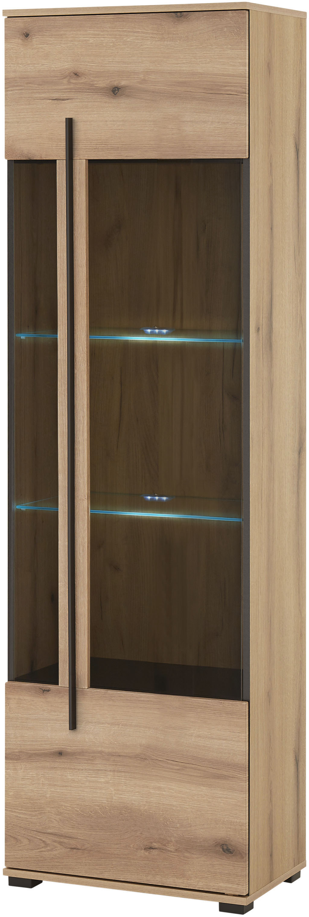 INOSIGN Vitrine "Cantara, Vitrinenschrank in Eiche Evoke oder weiß, Standvi günstig online kaufen
