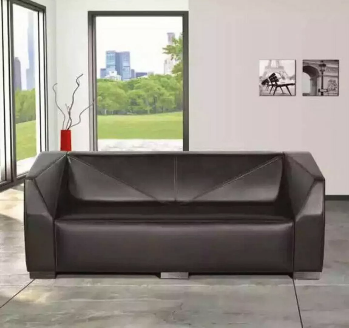 JVmoebel Sofa Schwarzer Dreisitzer Arbeitszimmermöbel Textil Couch Luxus De günstig online kaufen
