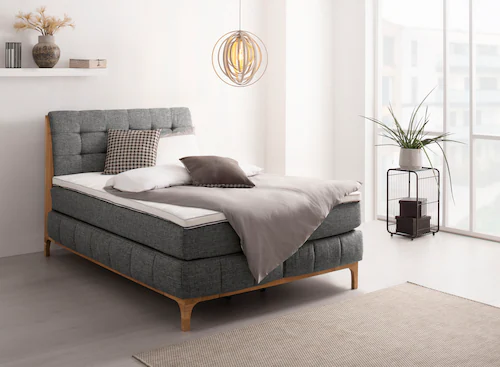 OTTO products Boxspringbett "Jelle", (5 St.), zertifizierte, recycelte Bezu günstig online kaufen