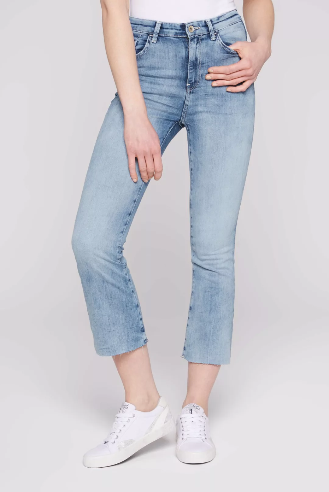 SOCCX Slim-fit-Jeans mit hoher Leibhöhe günstig online kaufen