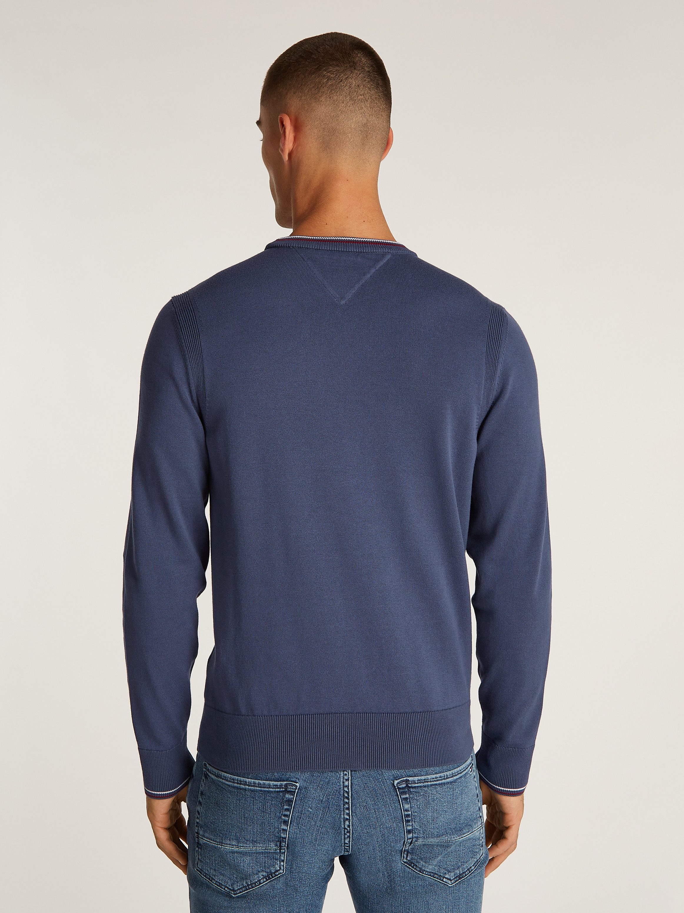 Tommy Hilfiger Rundhalspullover RWB COTTON CREW günstig online kaufen