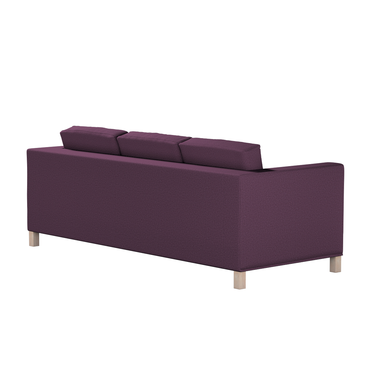 Bezug für Karlanda 3-Sitzer Sofa nicht ausklappbar, kurz, pflaume, Bezug fü günstig online kaufen