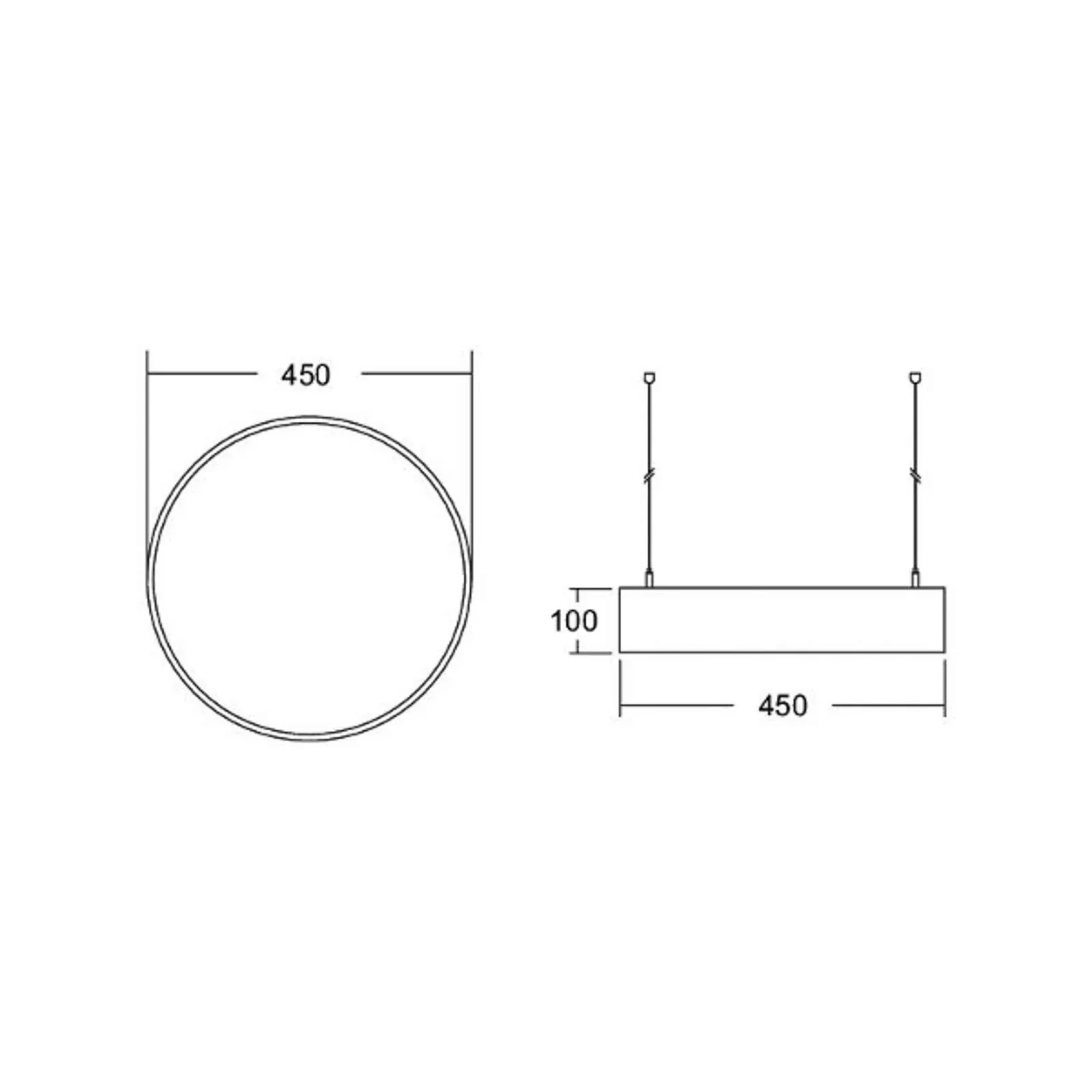 BRUMBERG Biro Circle 10, Ø 45 cm, direkt, DALI, weiß, 4000 K günstig online kaufen