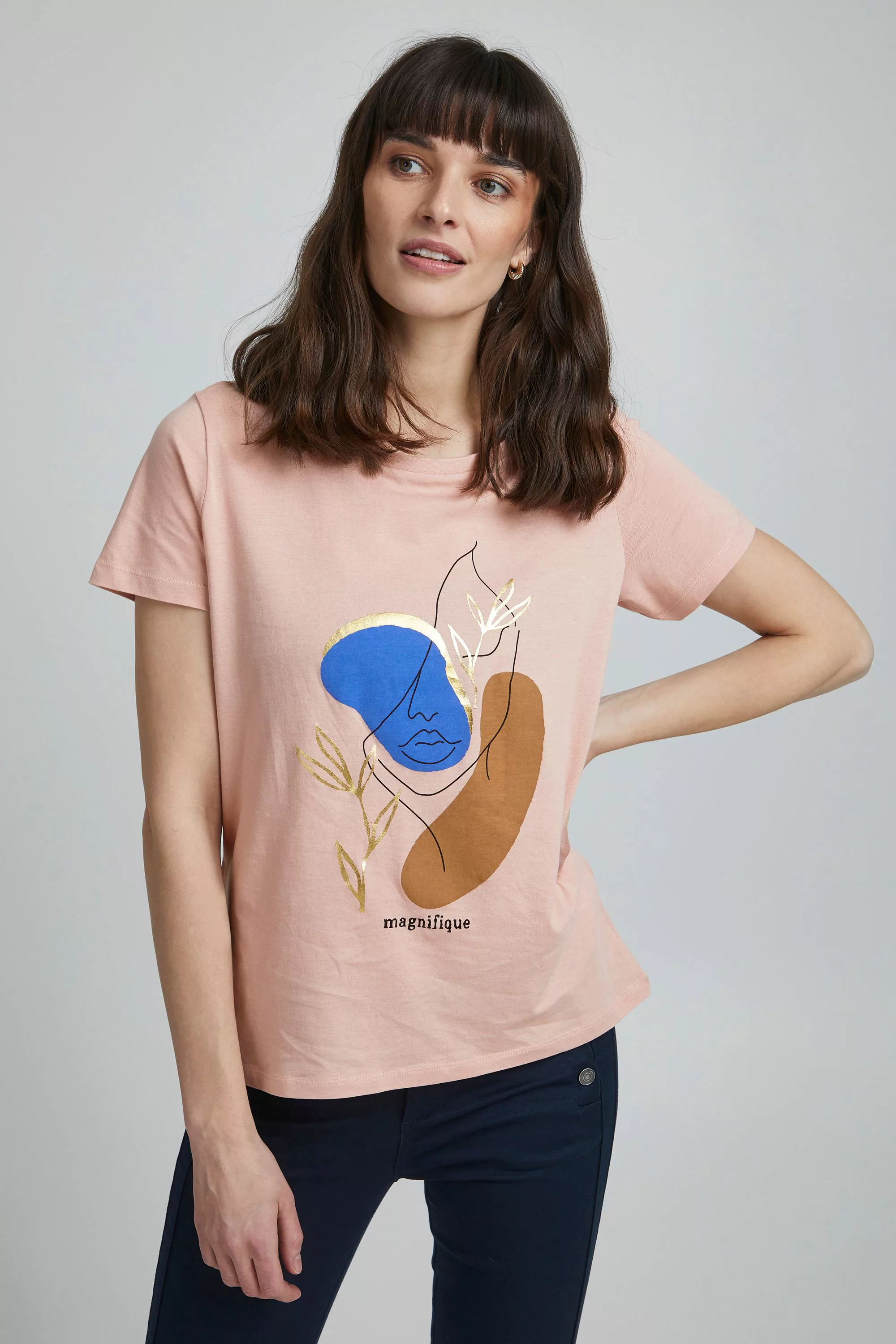 fransa Print-Shirt "Fransa FRFEFRESH 1 T-Shirt - 20610304" günstig online kaufen