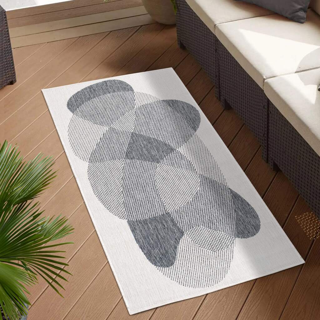 Carpet City Outdoorteppich »DUO RUG 5835«, rechteckig, Wendeteppich Wetterf günstig online kaufen