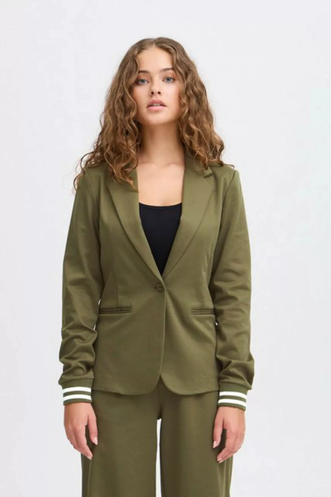 Ichi Kurzblazer IXKATE CUFF BL modischer Damen Kurzblazer günstig online kaufen