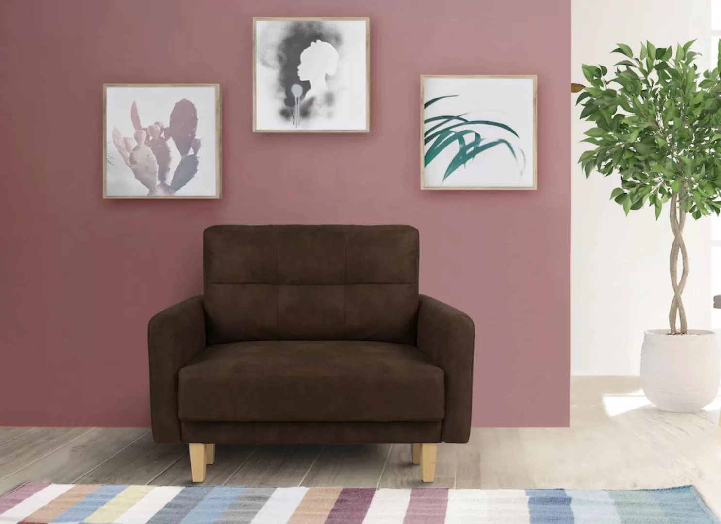 Home affaire Sessel "Triplo", mit Steppung im Rückenkissen günstig online kaufen