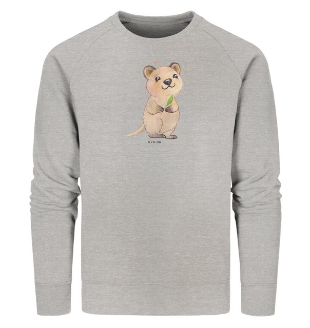 Mr. & Mrs. Panda Longpullover Größe L Quokka Happy - Heather Grey - Geschen günstig online kaufen