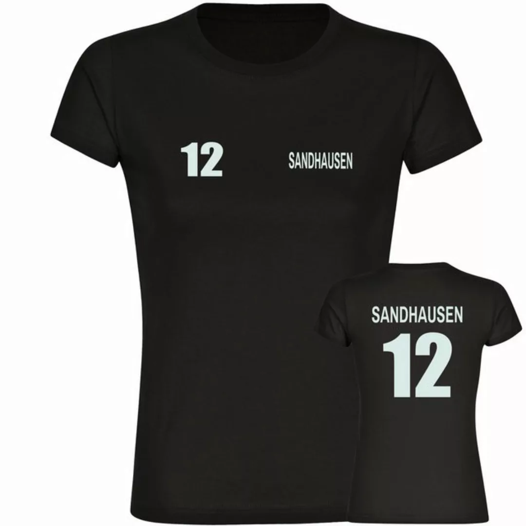 multifanshop T-Shirt Damen Sandhausen - Trikot Nummer 12 - Frauen günstig online kaufen