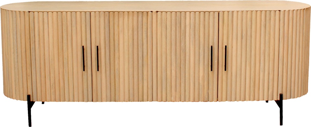 SIT Sideboard, (1 St.), Kommode, Lamellen-Design im Retro Stil, Breite 190 günstig online kaufen