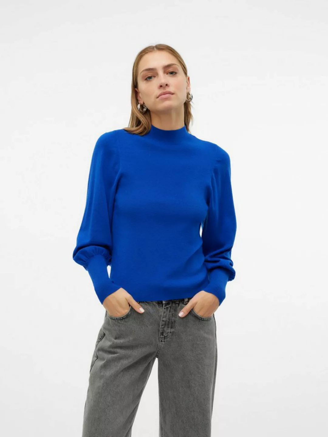 Vero Moda Strickpullover VMHOLLYKARISPUFF LS HIGHNK PULLOV GA BOO günstig online kaufen