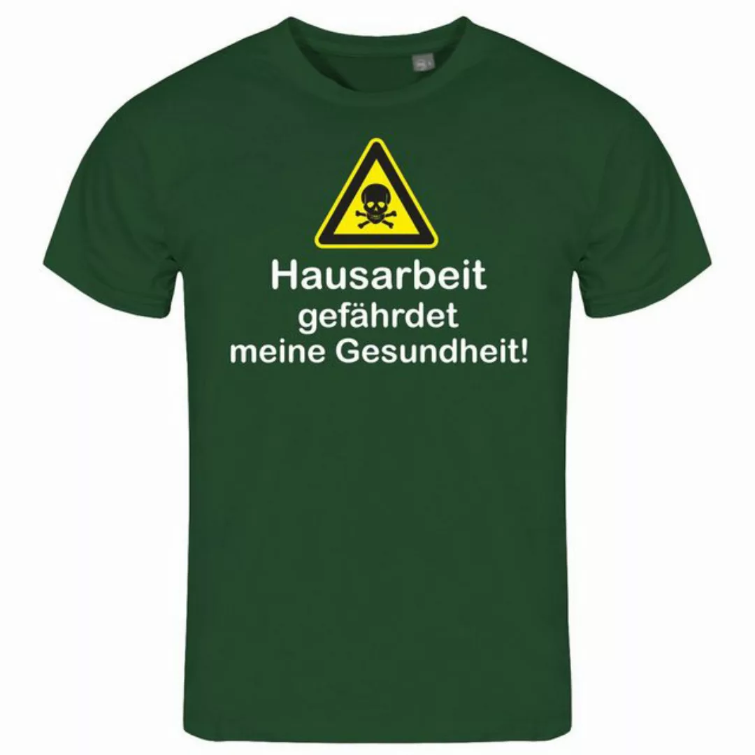 deinshirt Print-Shirt Herren T-Shirt Hausarbeit gefährdet meine Gesundheit günstig online kaufen