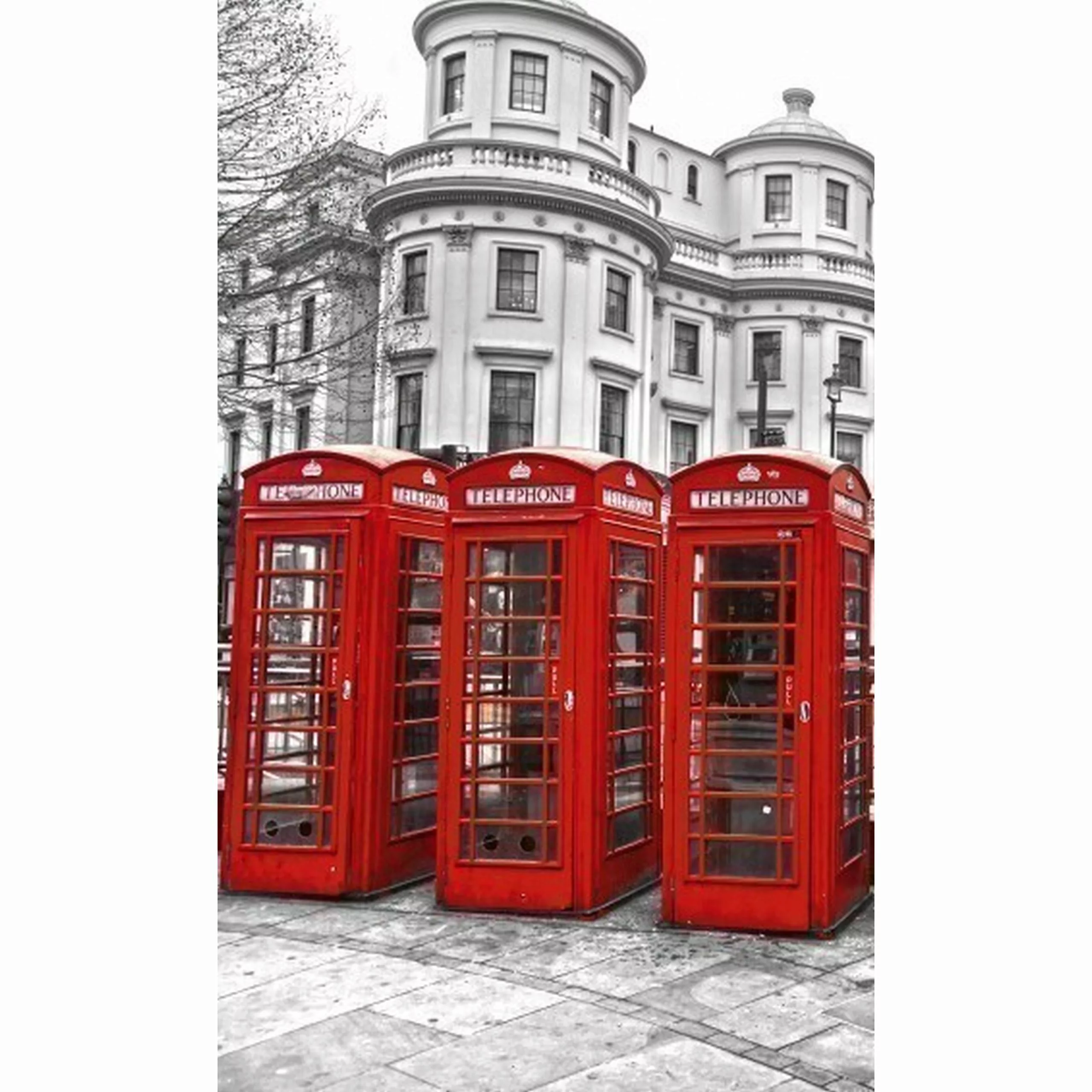 Fototapete LONDON | MS-2-0020 | Rot | Digitaldruck auf Vliesträger günstig online kaufen