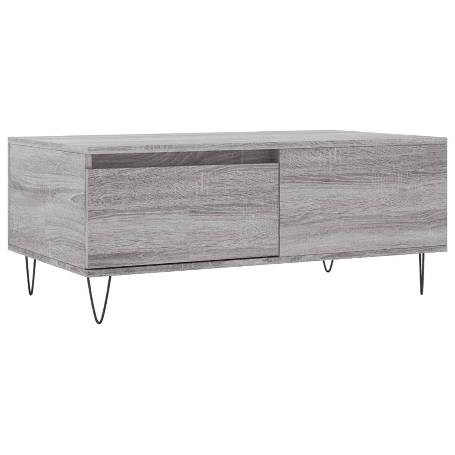 vidaXL Couchtisch Grau Sonoma 90x50x36,5 cm Holzwerkstoff Modell 8 günstig online kaufen